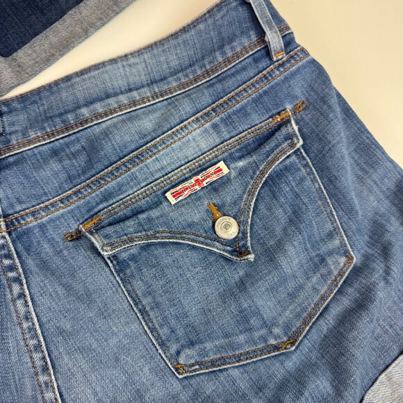 Hudson Jeans denim shorts lot of 2 womens 32 rolled hem 3" inseam - Picture 5 of 8